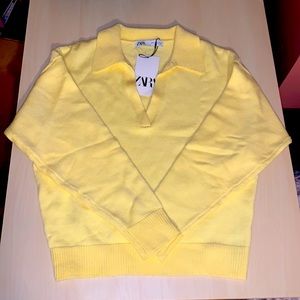 Zara Collared Sweatshirt